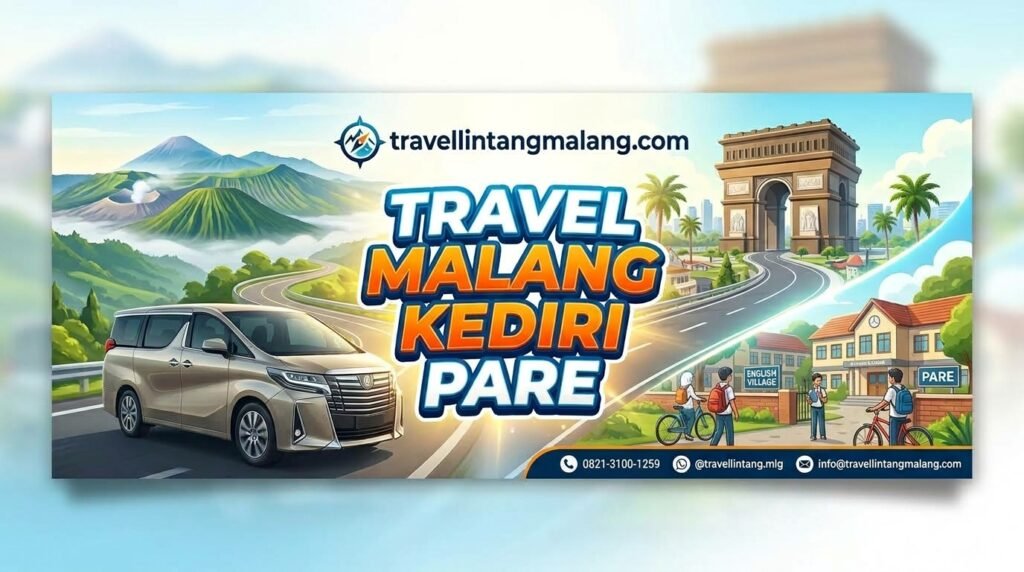 travel kediri pare malang